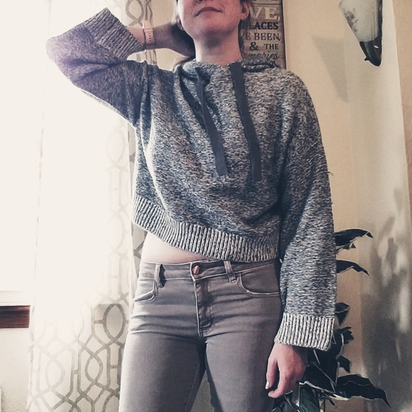 ruby moon Sweaters - NWT crop hooded sweater FINAL PRICE